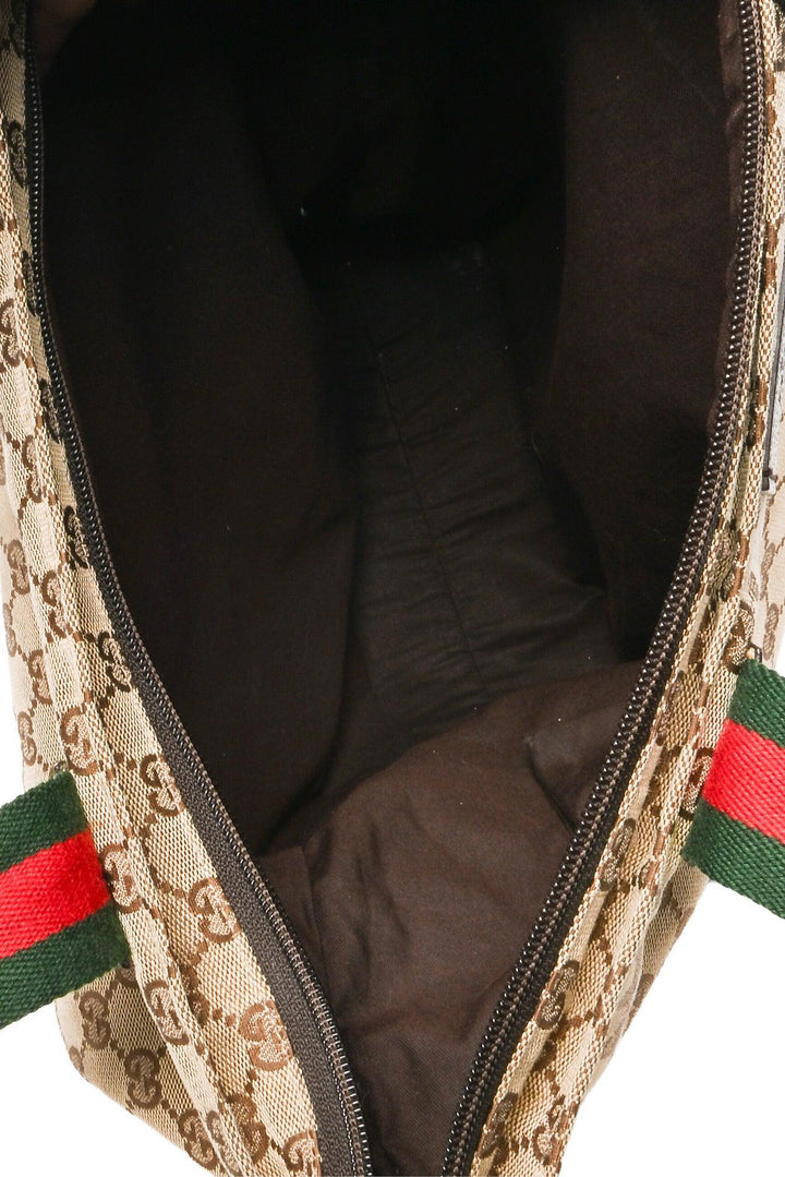 Gucci Vintage GG Monogram Large Web Handle Tote