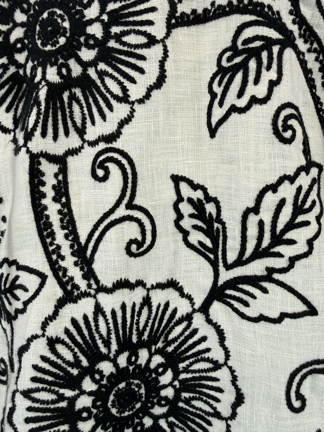 Zimmermann Size 0 Embroidered Linen Dress