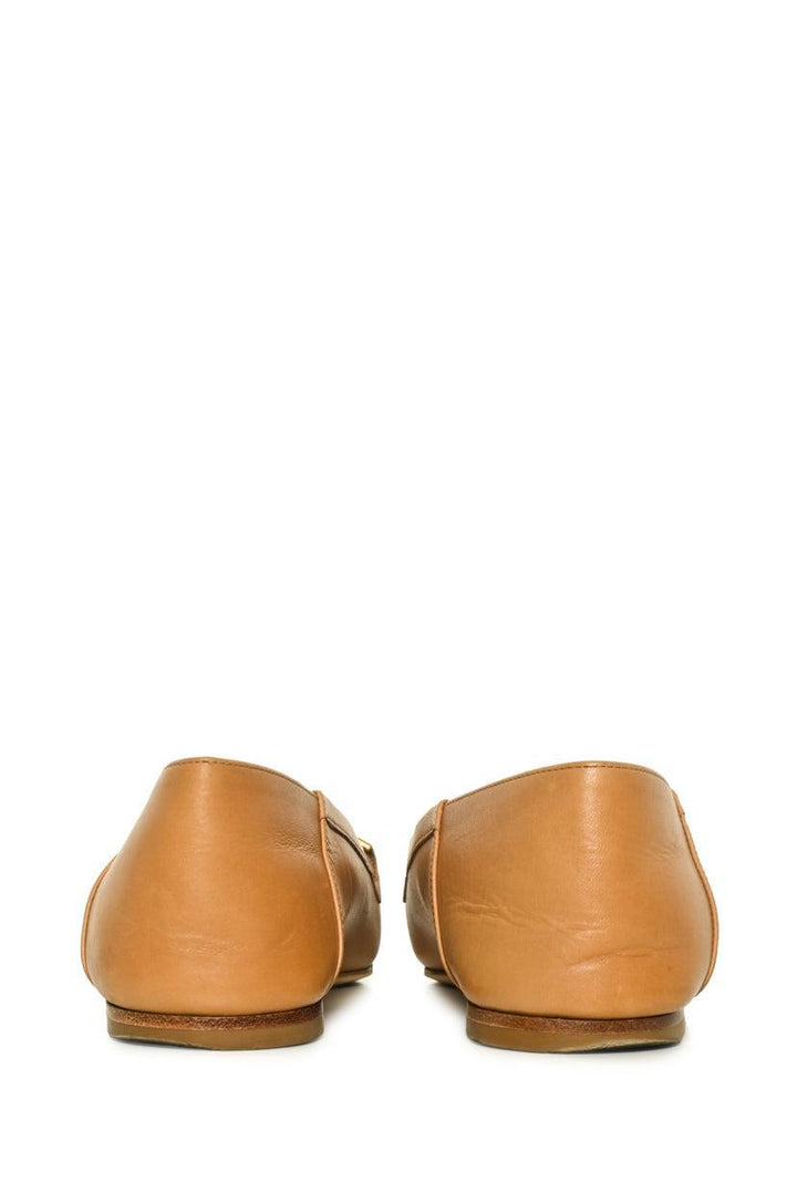 Saint Laurent Size 38 Chris Canvas & Leather Flats