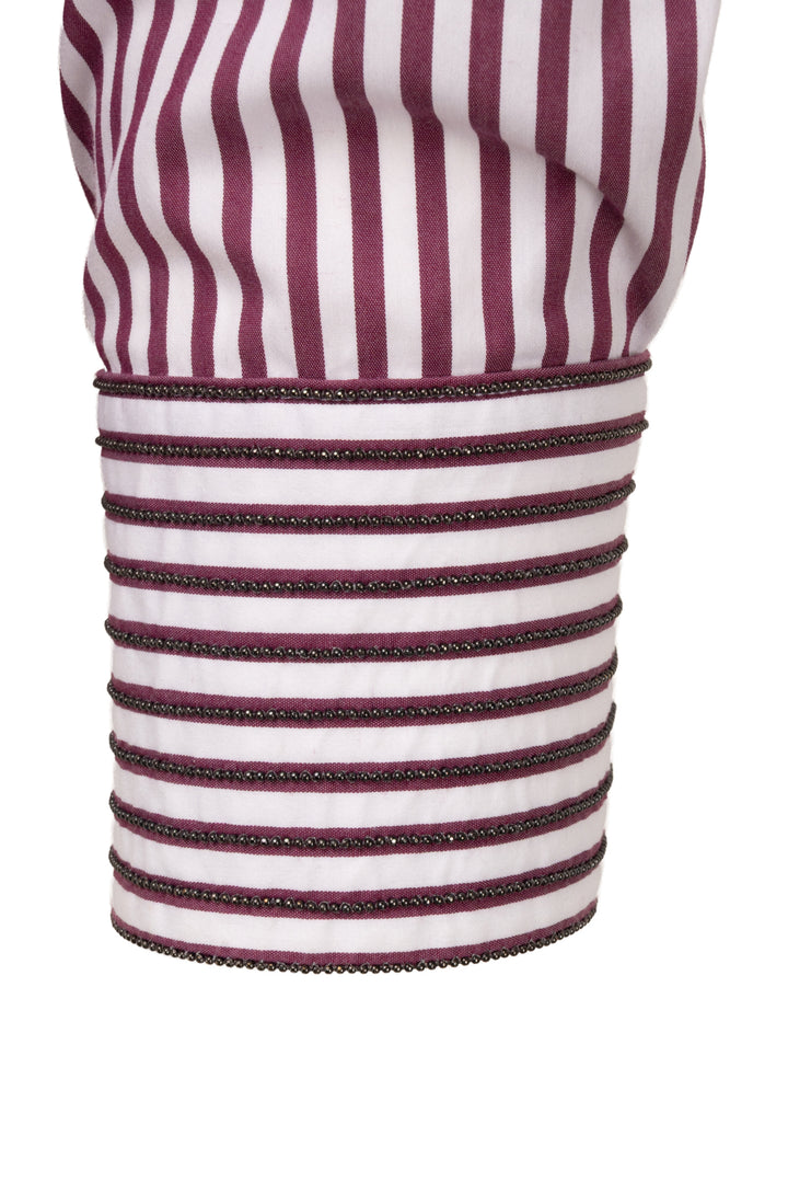 Brunello Cucinelli Size L Striped Monili Shirt