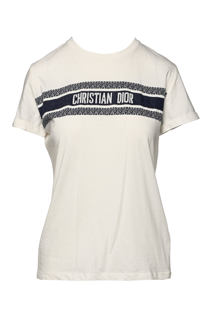 Dior Size M Logo Cotton T-Shirt