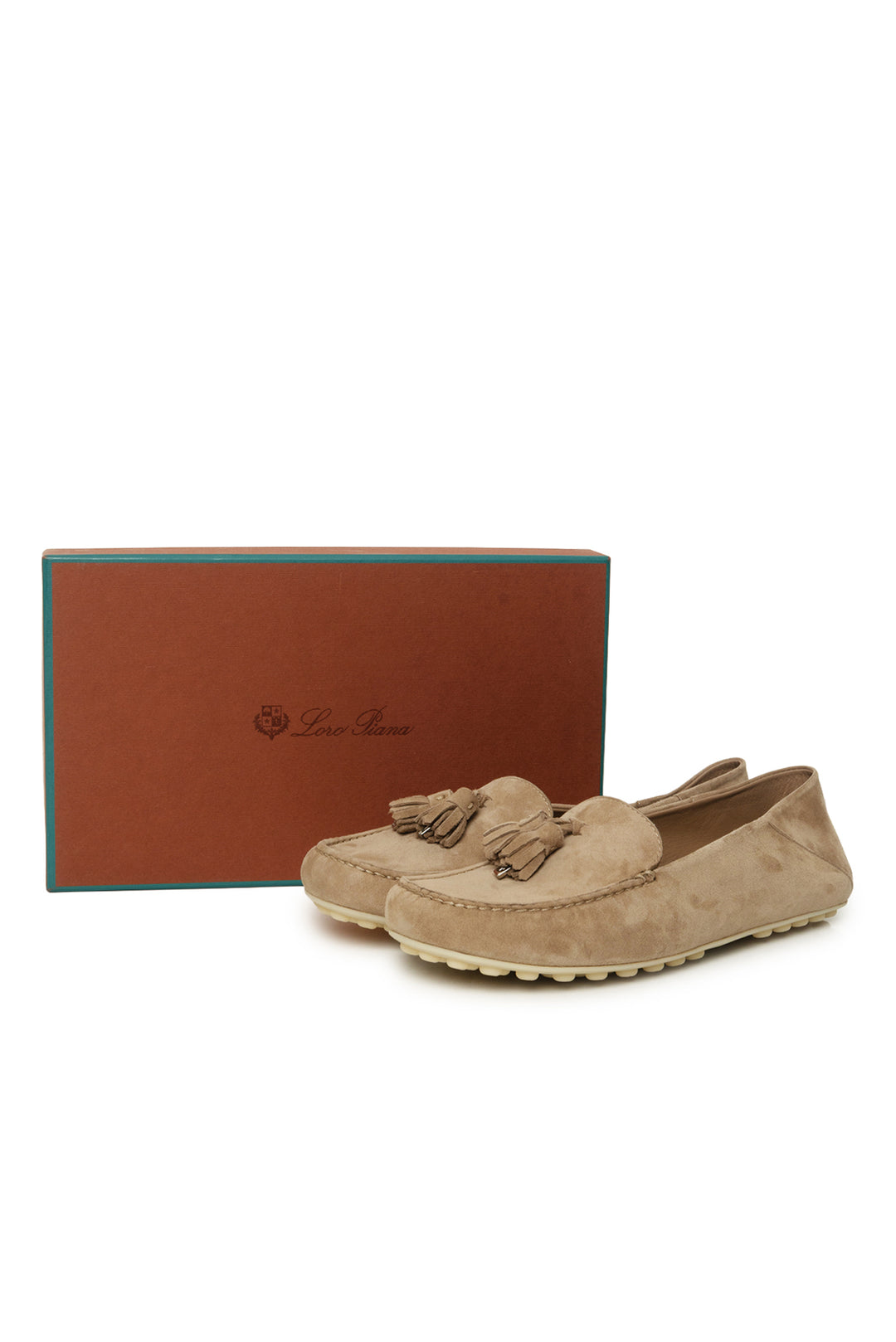 Loro Piana Size 40 Dot Sole Walk Loafers