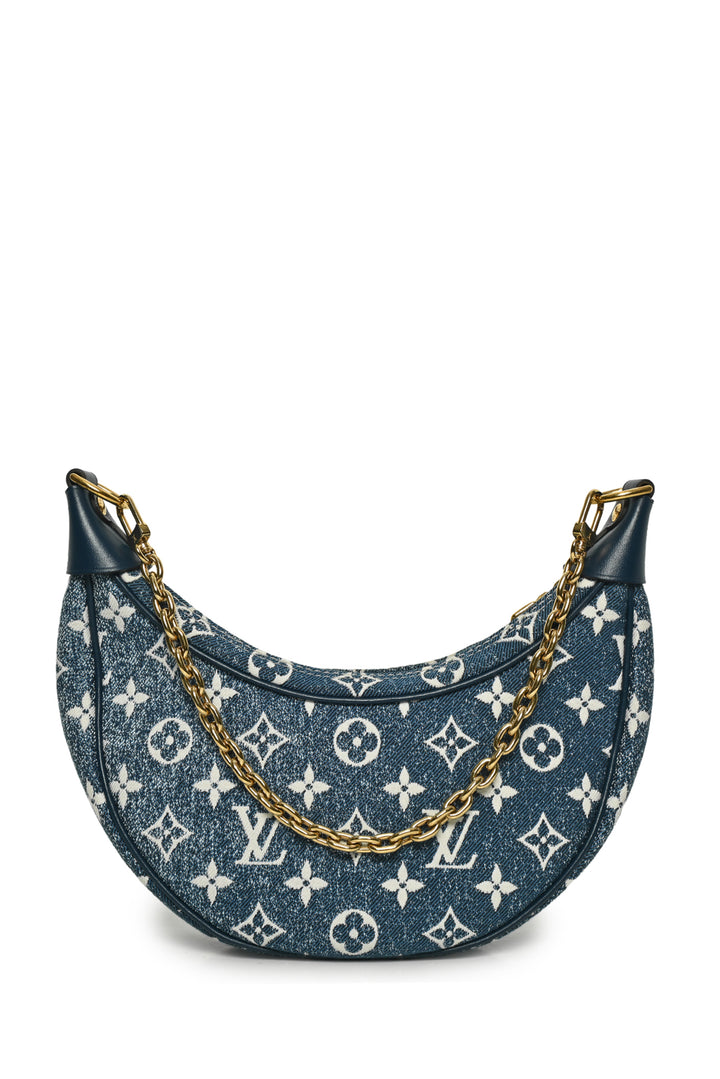Louis Vuitton 2022 Monogram Jacquard Denim Loop Shoulder Bag