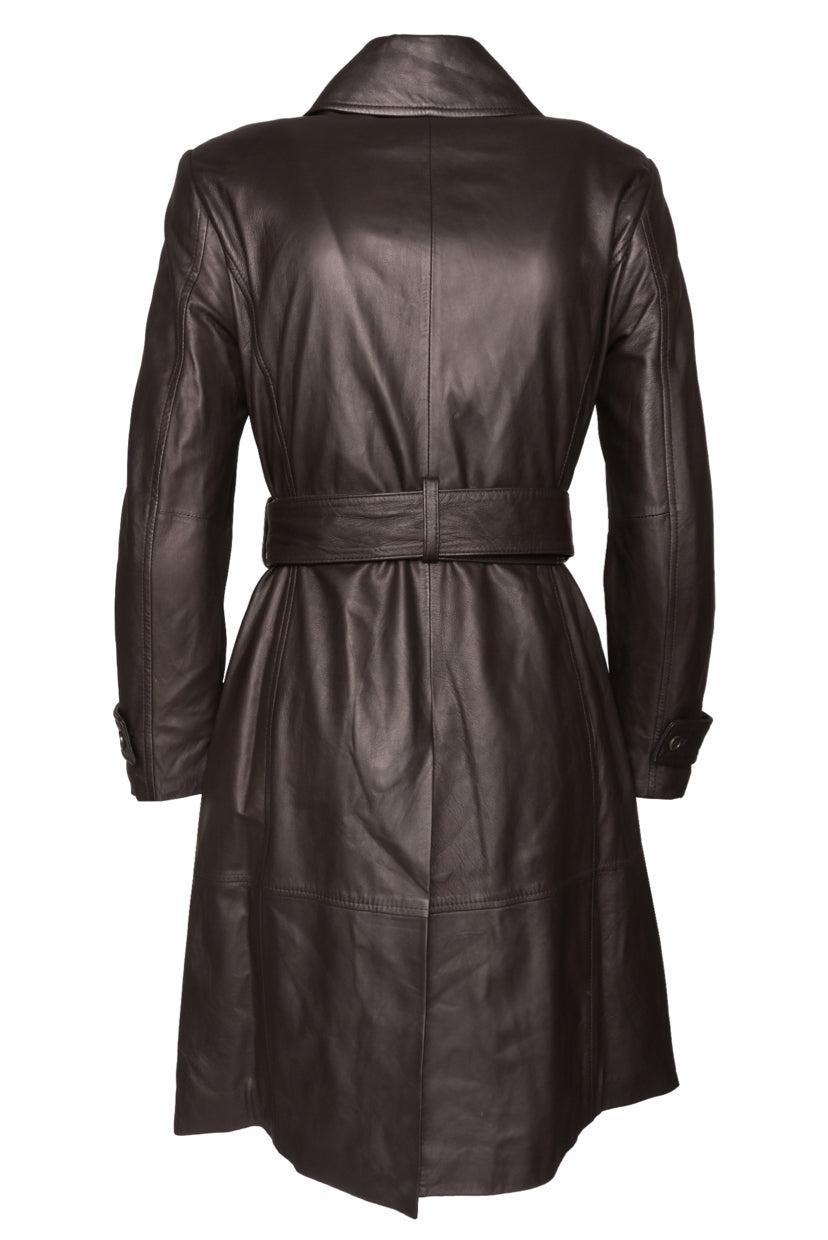 Brooks Brothers Size 2 Leather Trench Coat