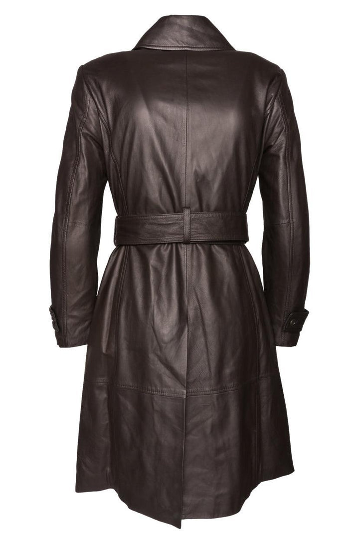 Brooks Brothers Size 2 Leather Trench Coat