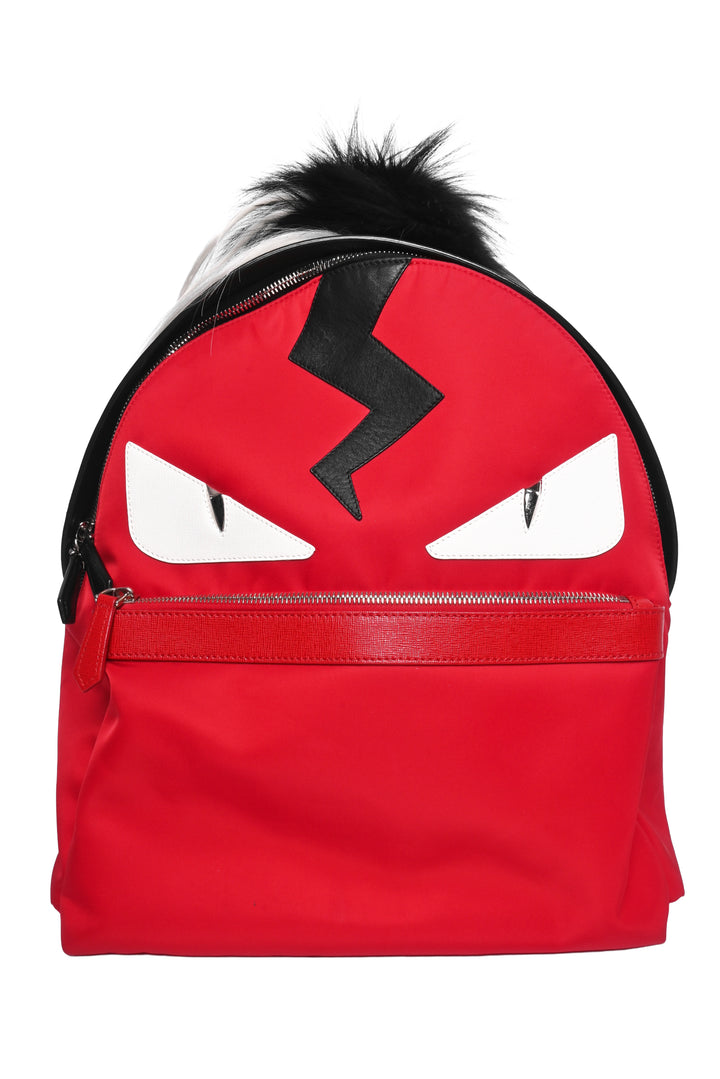 Fendi Nylon & Leather Monster Eye BackPack