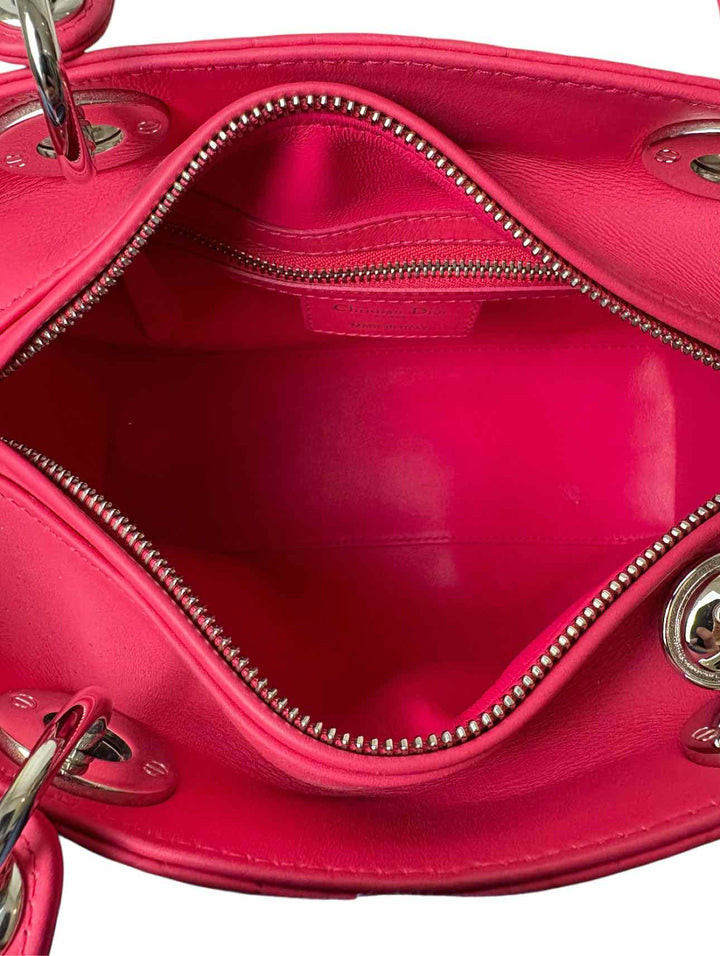 Dior 2013 Ultra Matte Calfskin Cannage Medium Lady Dior Tote