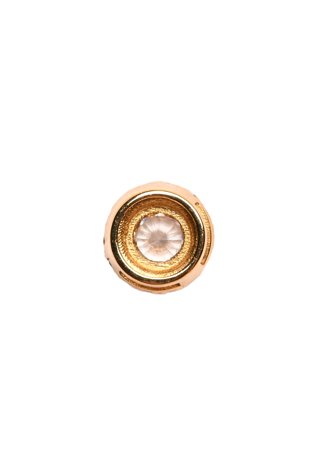 Idyl 14K Yellow Gold Ada 0.22tcw Lab Grown Halo Diamond Pendant