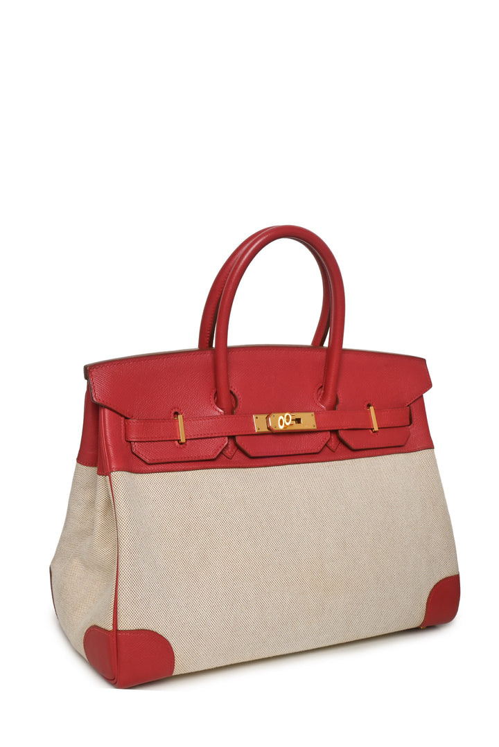 Hermes 2000 Birkin 35 in Toile