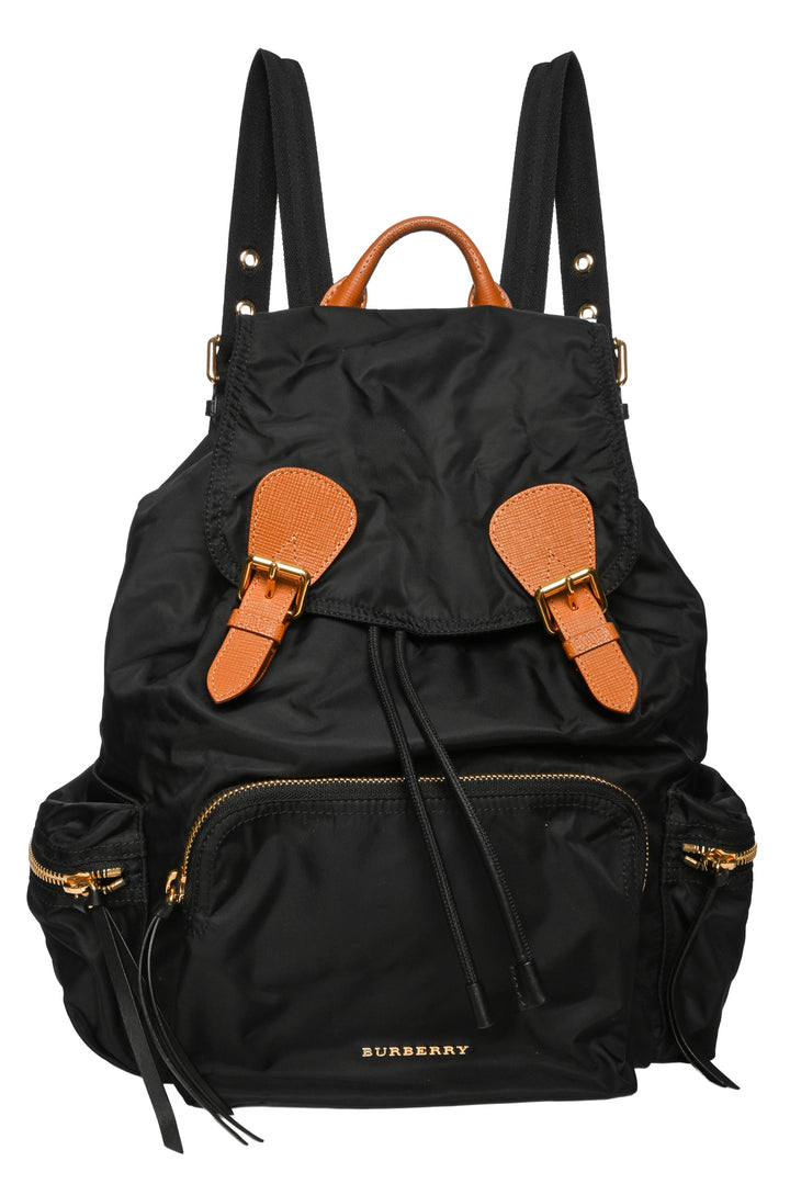 Burberry Rucksack Leather Trimmed BackPack
