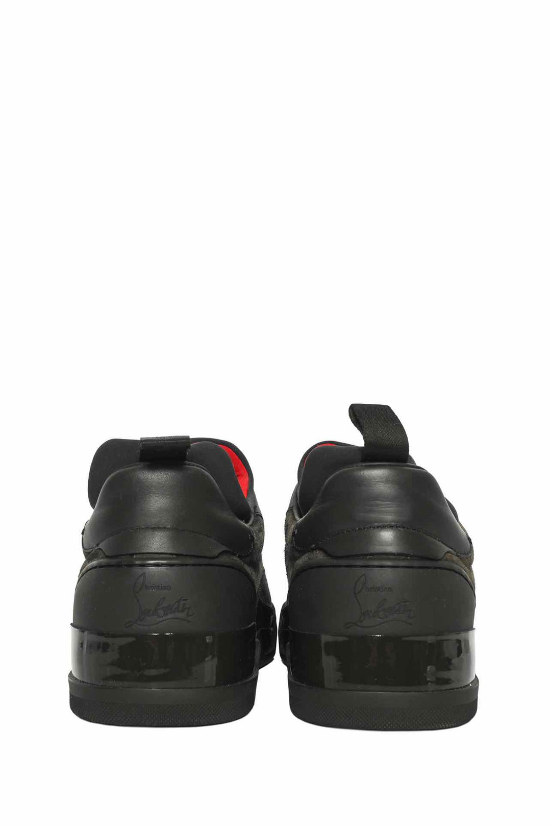 Louboutin Size 40 Men's Aurelien Flats Suede Sneakers