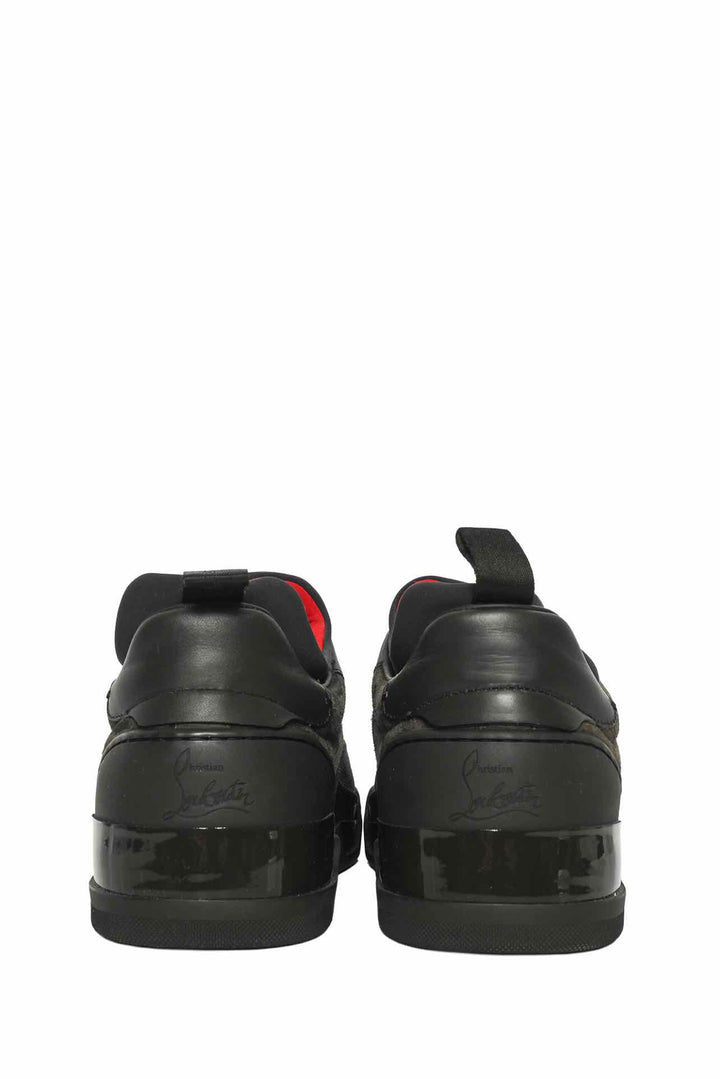Louboutin Size 40 Men's Aurelien Flats Suede Sneakers