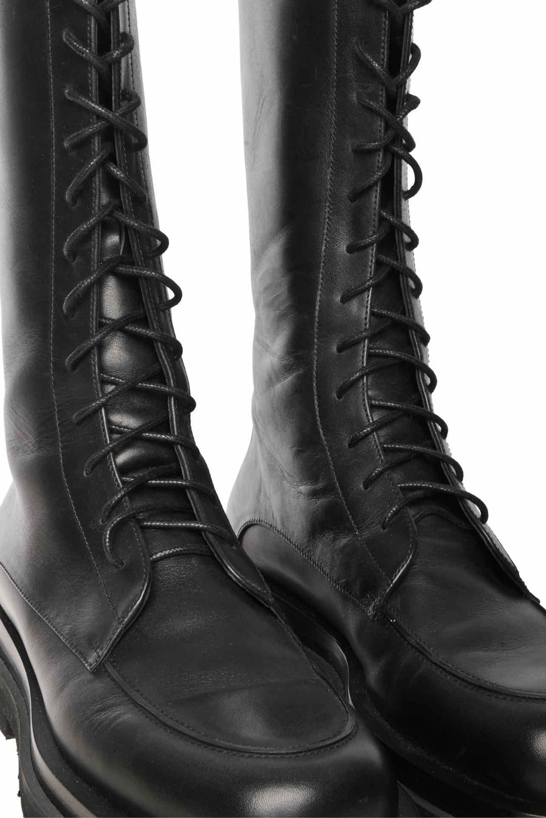 MAGDA BUTRYM Size 38 Tall Leather Combat Boots