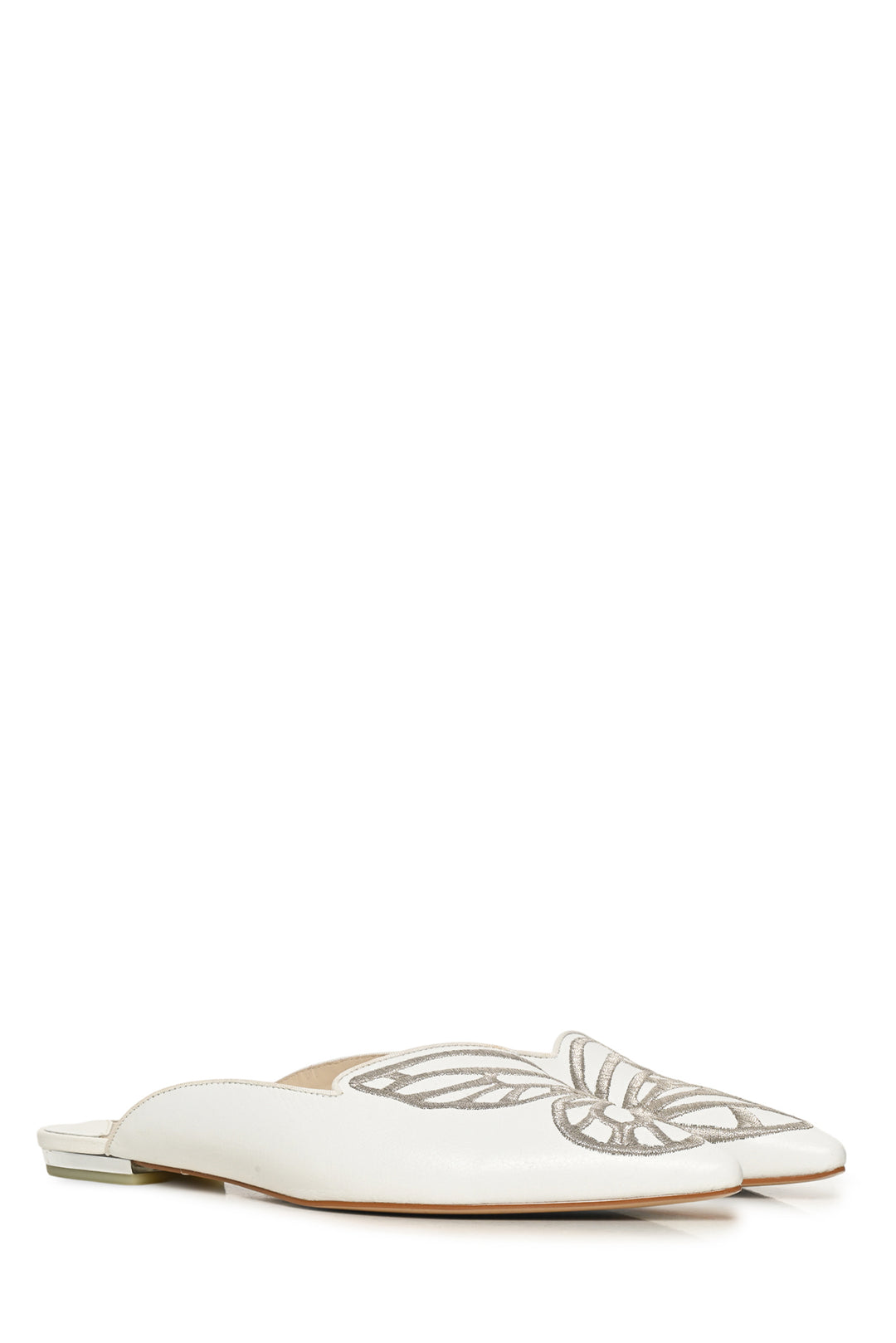 Sophia Webster Size 40 Butterfly Embroidered Bibi Flat Mules