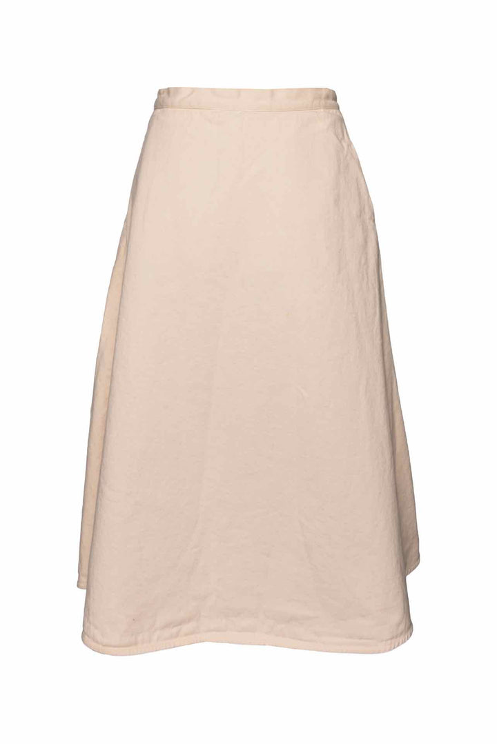 Moncler Size 6 Denim Midi Skirt