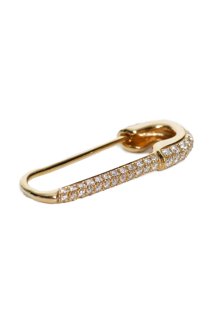 Anita Ko 18K Gold Diamond Left Safety Pin Earring