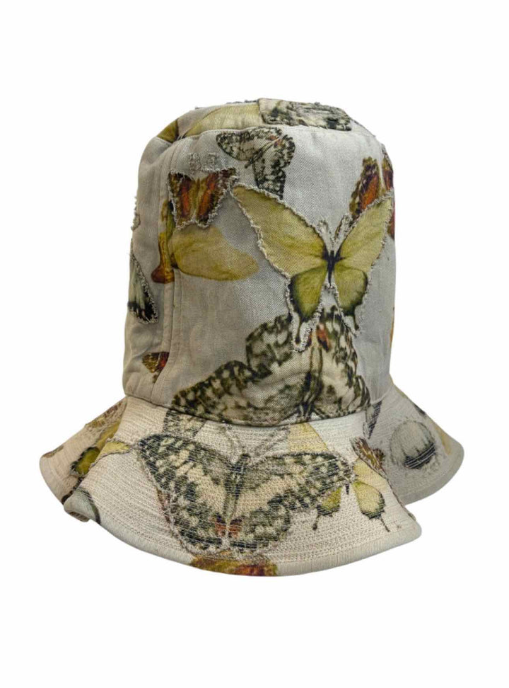 Magnolia Pearl Size OS  Reversible Butterfly & Floral Kitten Embroidered Hat
