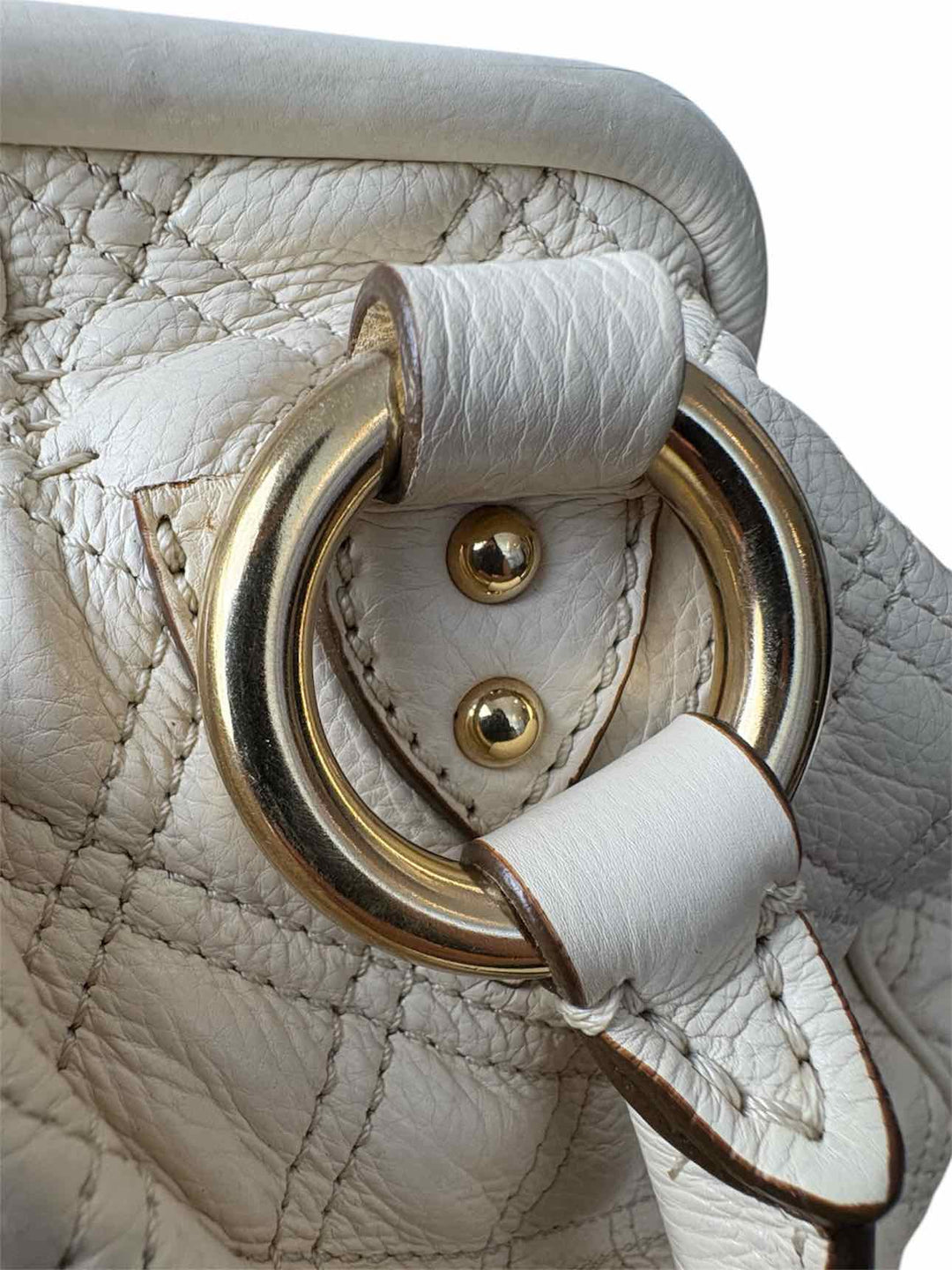Marc Jacobs Original Quilted Leather Stam Bag w/Kiss-Lock Purse