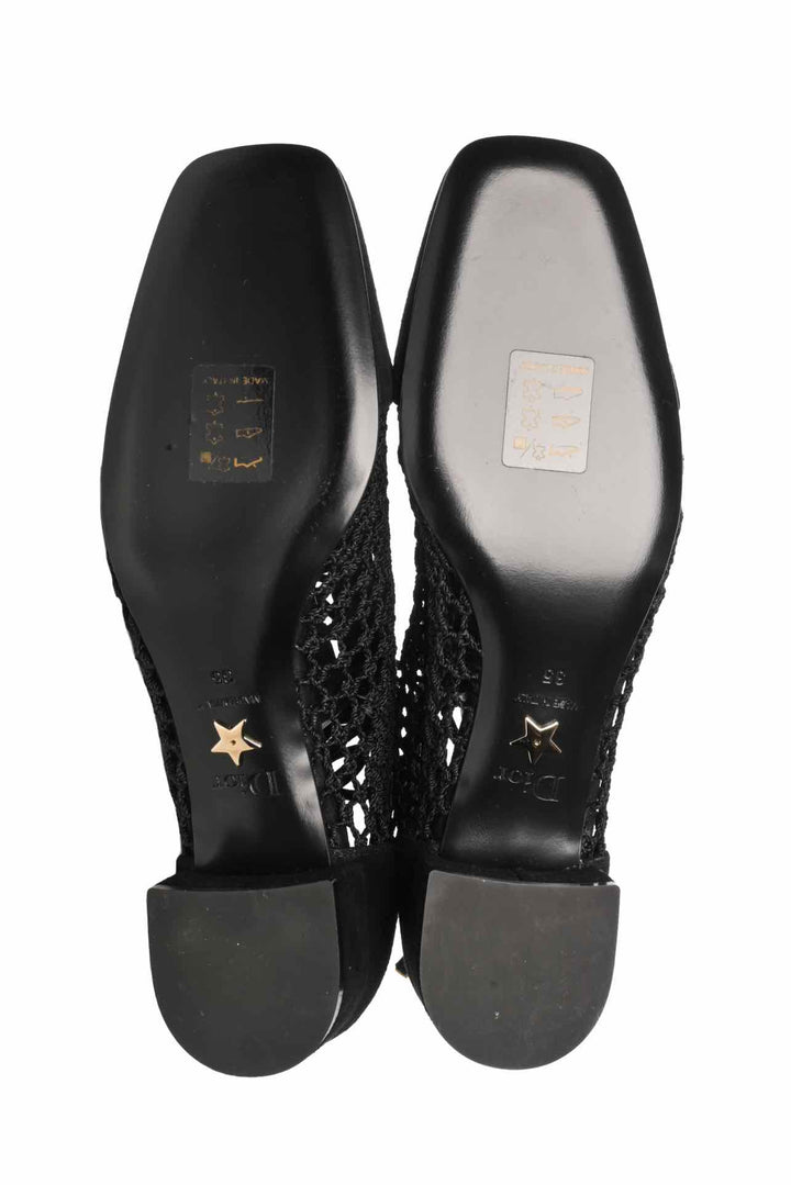 Dior Size 35 Suede & Fishnet Naughtily-D Ankle Boots
