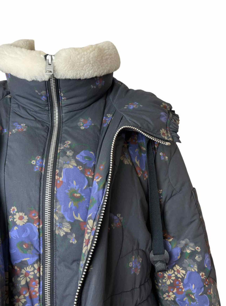 Coach Eiderdown Floral Quilted Size 6 Coat
