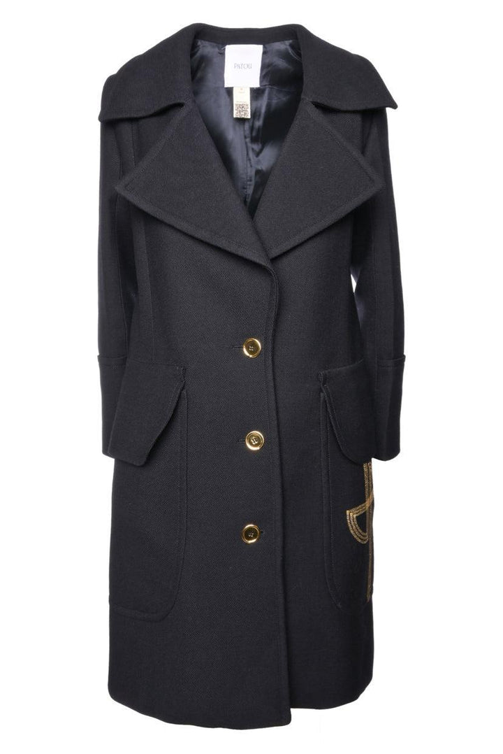 Patou Size 38 Longline Wool Coat