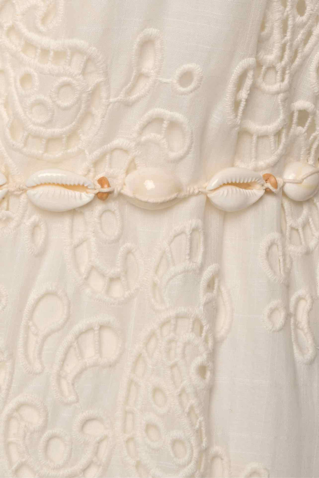 Zimmermann Size 2 Vitali Shell-embellished Fringed Broderie Anglaise ...