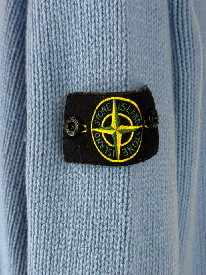 Stone Island Size L Men's Wool-Blend V-Neck Sweater