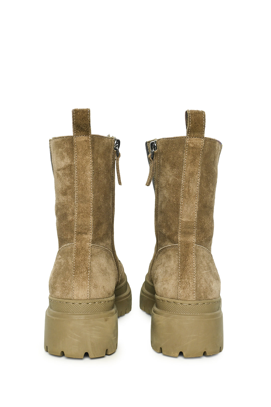 Brunello Cucinelli Size 39 Monili Trim Suede Lace Up Boots