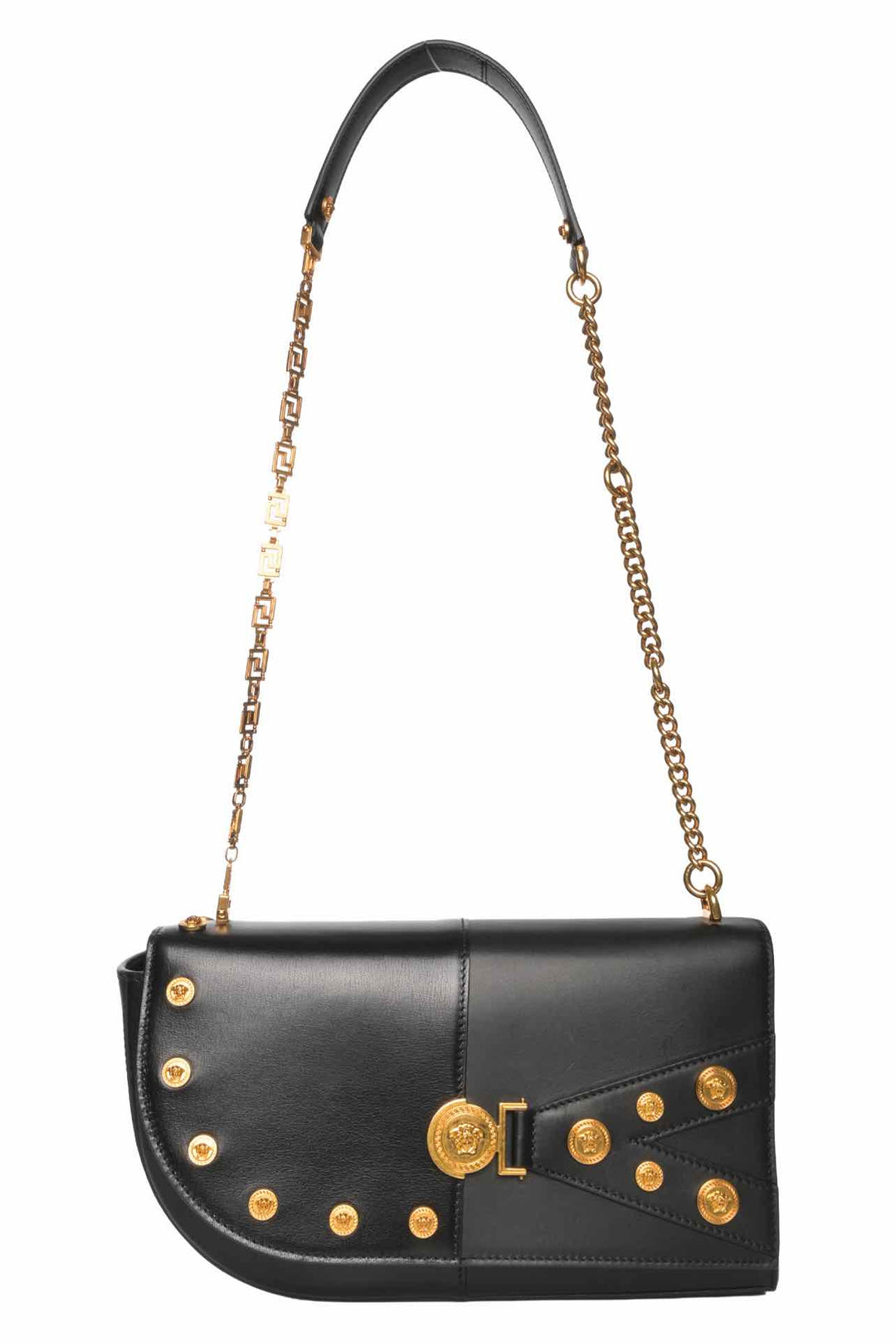 Versace Clash Medusa Studded Shoulder Bag