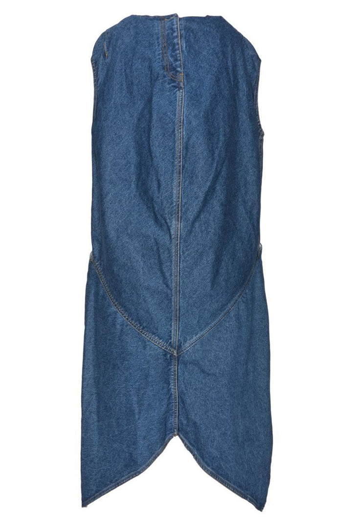 Balenciaga Size 40 Asymmetrical Hem Denim Dress