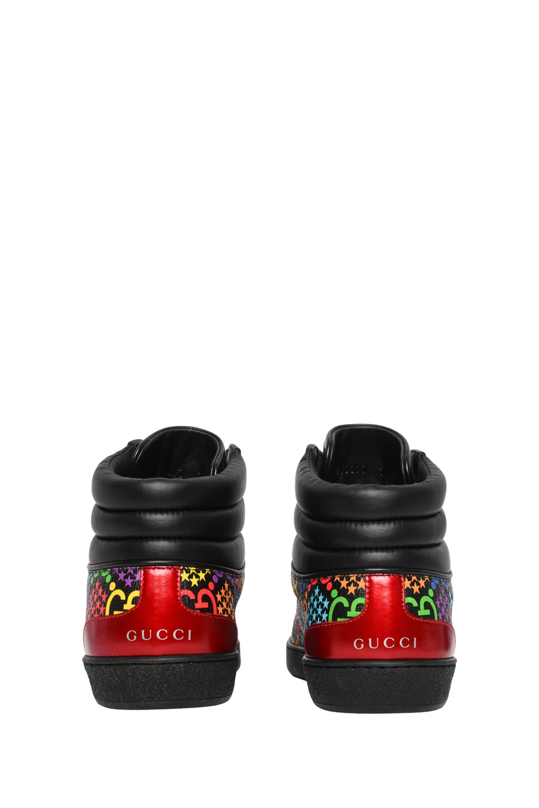 Mens Shoe Size 7 Gucci Men's Ace GG Supreme Psychedelic High Top Sneakers