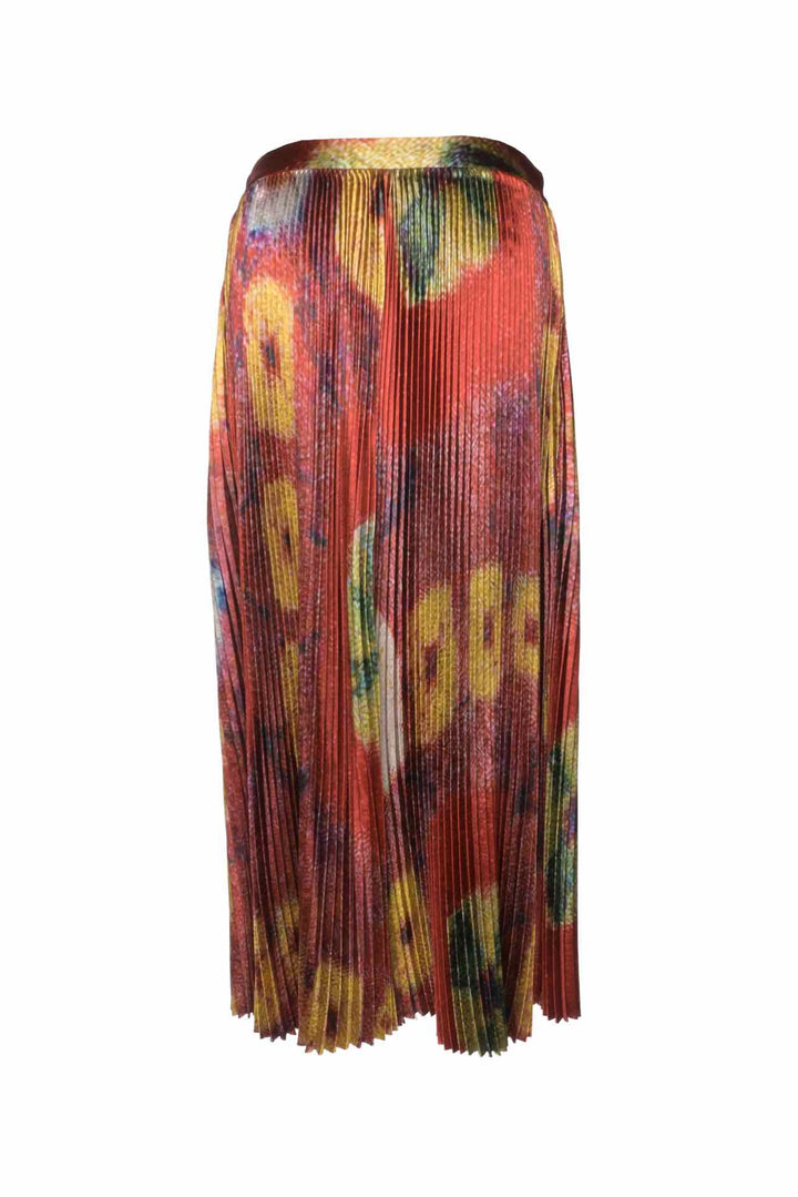 Ulla Johnson Size 6 Rami Pleated Satin Maxi Skirt