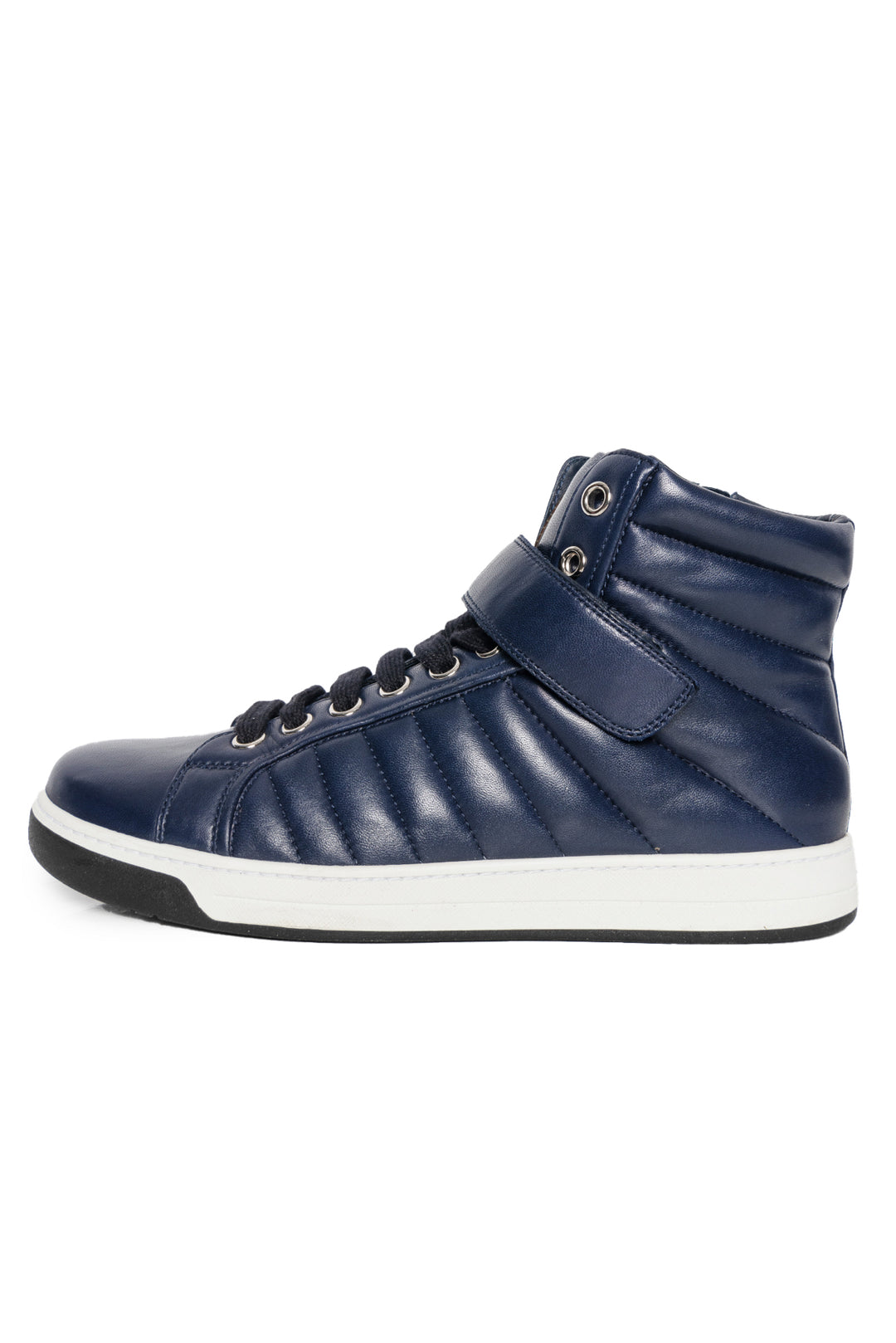 Prada Size 6.5 Men's Quilted Leather high Top Sneakers