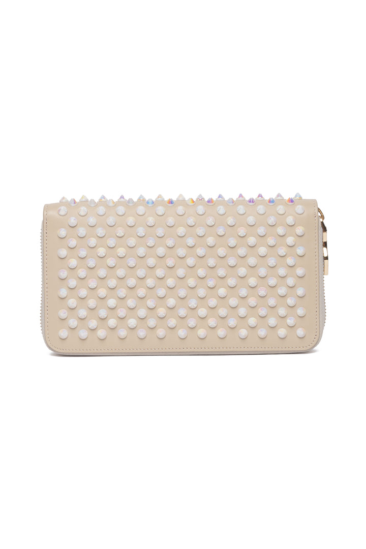 Christian Louboutin Spikes Panettone Zip Around Wallet