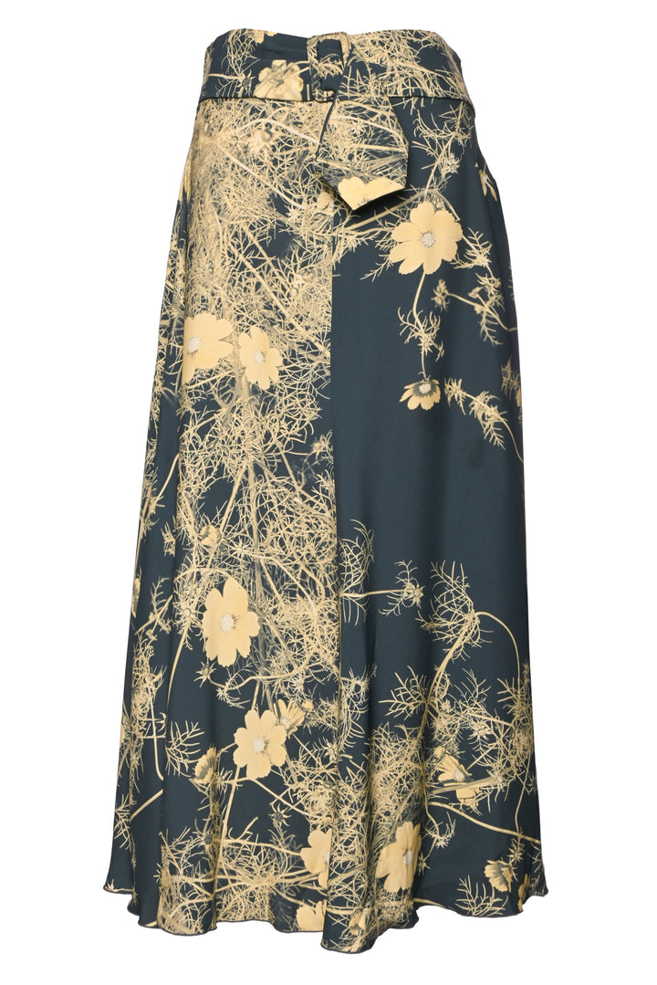 Dries Van Noten Size 40 Floral Midi Skirt