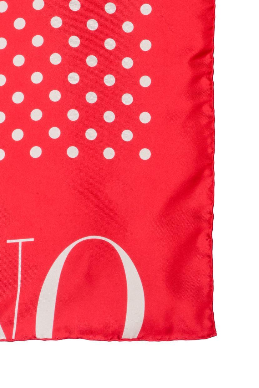 Valentino Silk Polka Dot Scarf