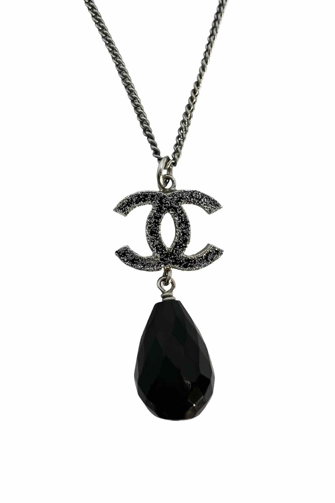 Chanel 2010 CC Logo Drop Necklace