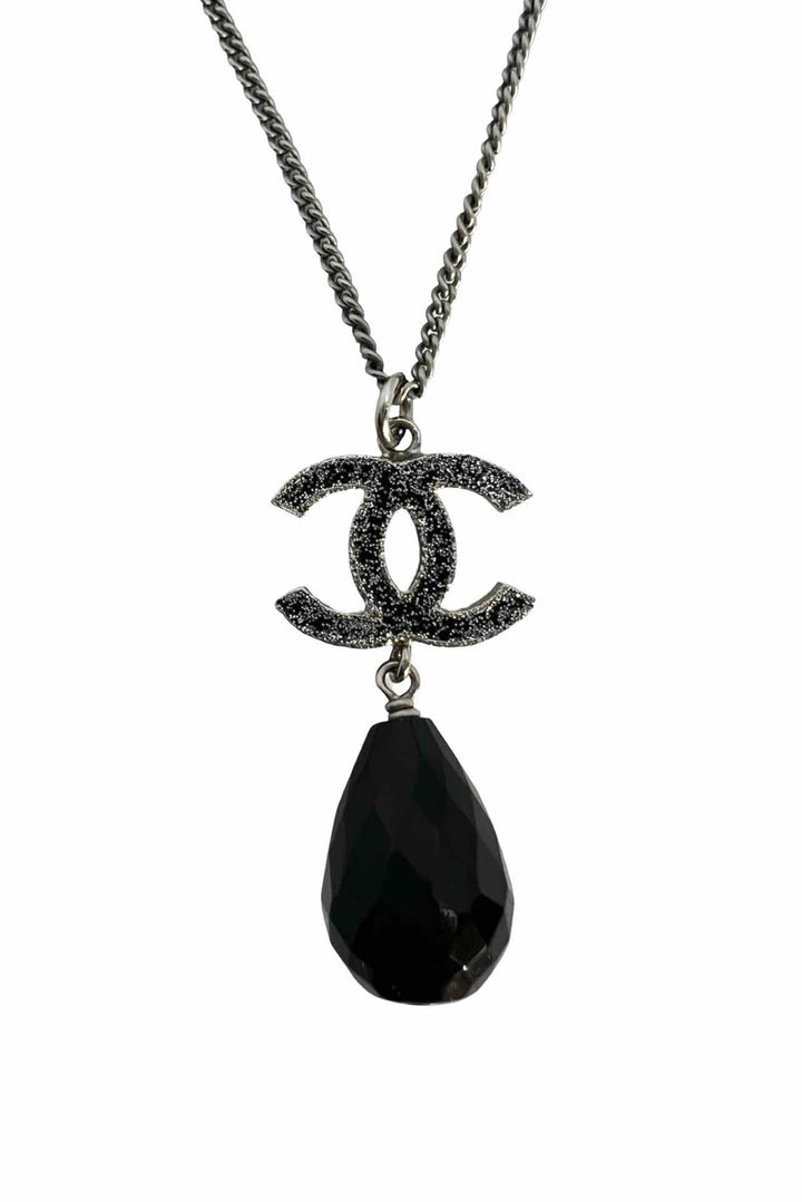 Chanel 2010 CC Logo Drop Necklace
