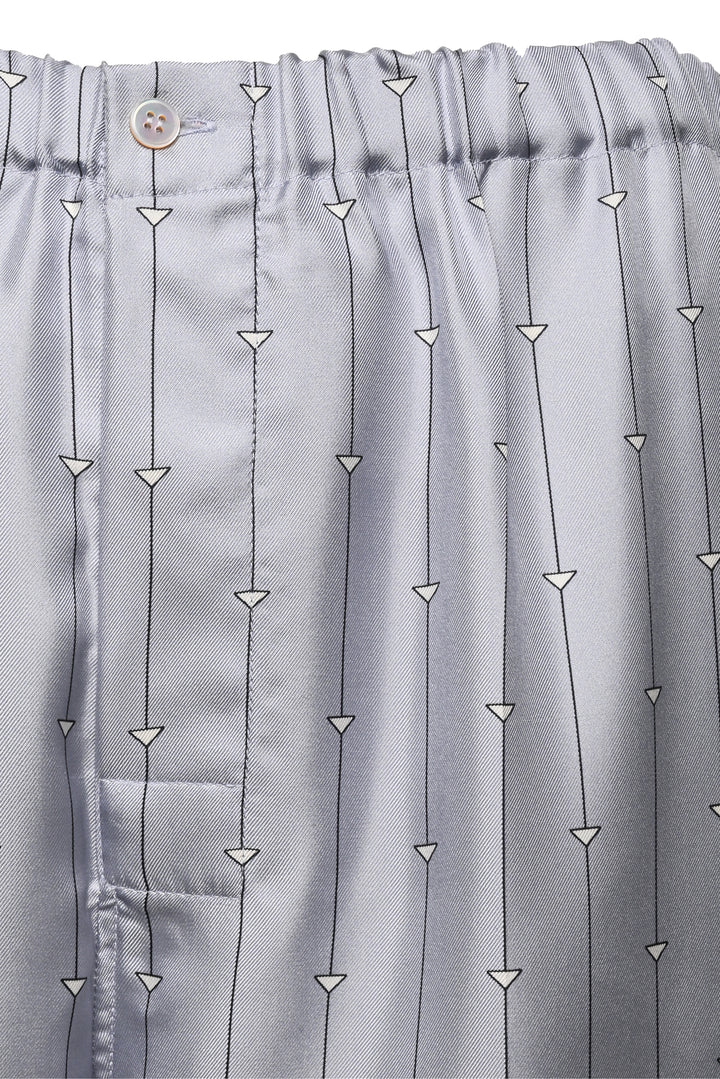 Prada Size S Silk Triangle Pajama Set