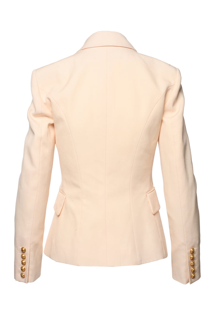 Balmain Size 36 Double Breasted Wool Blazer