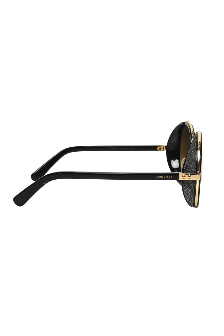 Jimmy Choo Andie/S Glitter Accent Round Eyewear