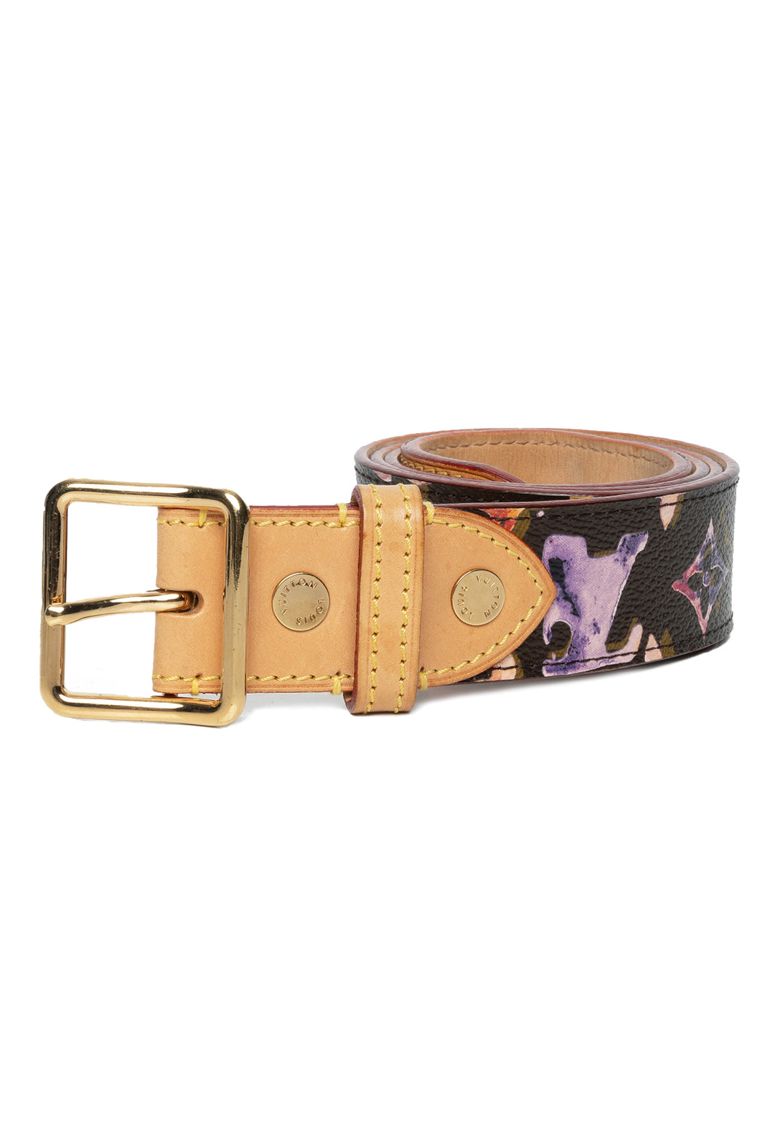 Louis Vuitton Size 34 Monogram Watercolour Belt