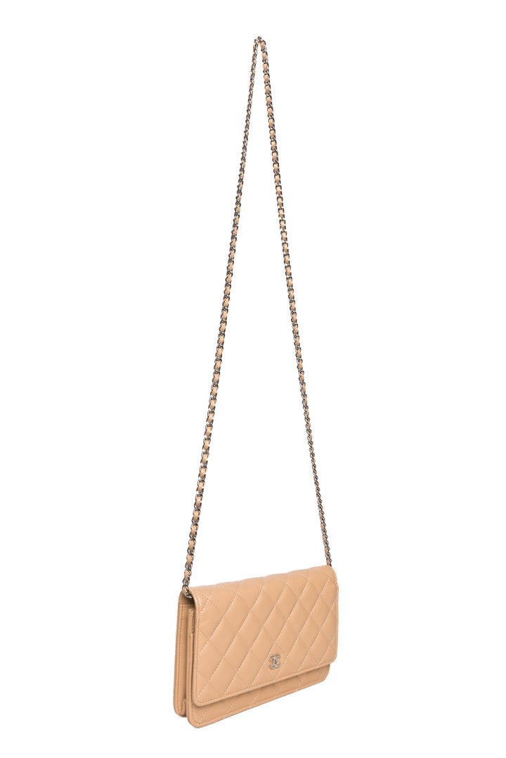 Chanel Quilted Caviar Wallet on Chain