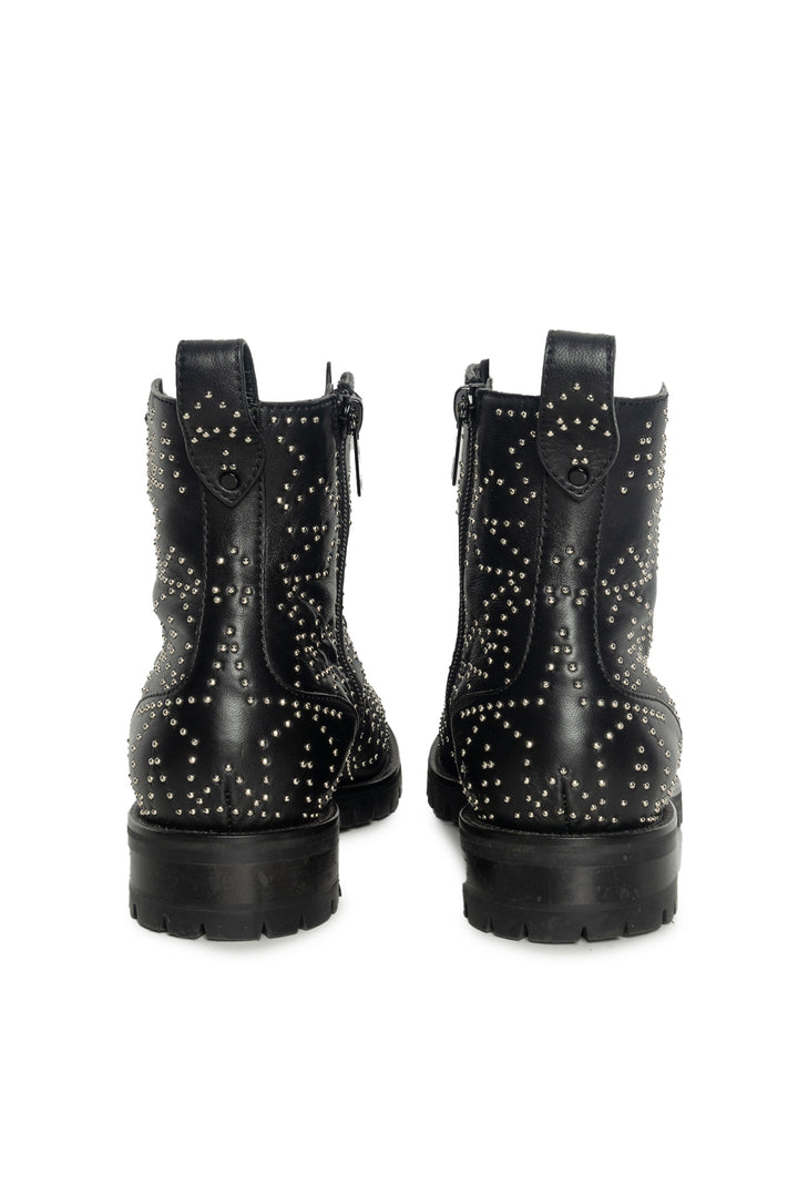 Jimmy Choo Size 38 Leather Star Studded Ankle Boots