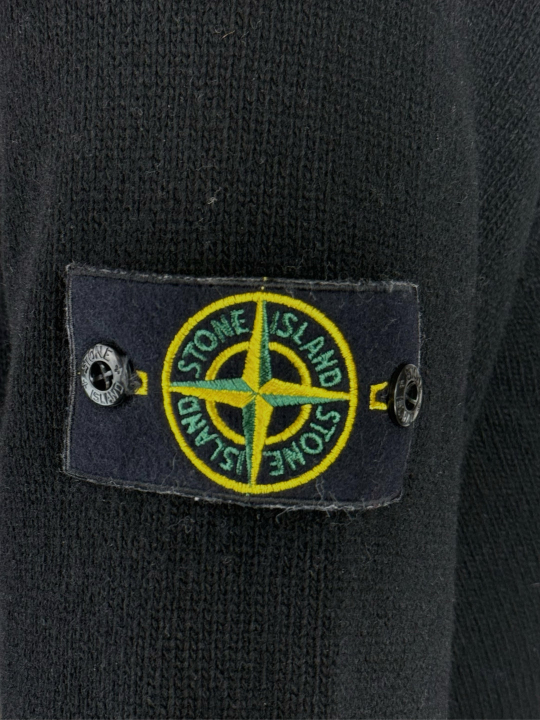 Stone Island Size L Men's Wool-Blend Knit Zip Up Hooded Jacket