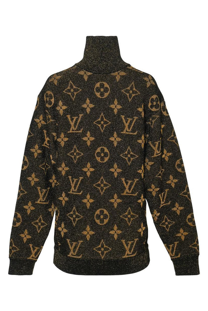 Louis Vuitton Size M Lurex Monogram Pullover Sweater