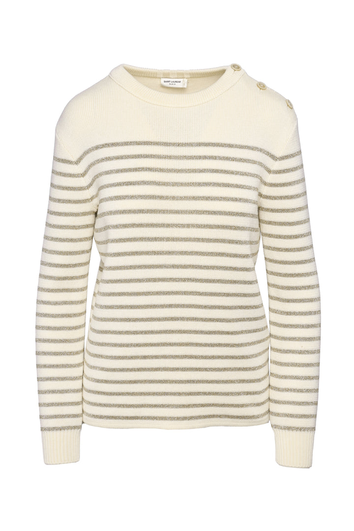 Saint Laurent Size XS 2019 Metallic Striped Sweater
