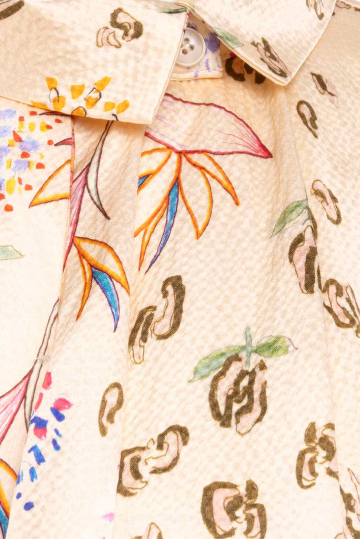 Forte_Forte Size 2 Floral Long Sleeve Maxi Dress