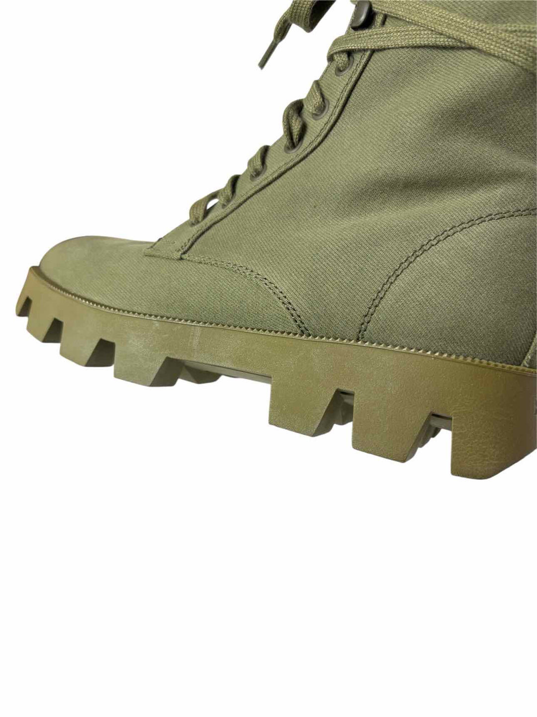 Prada Size 39 Canvas Combat Ankle Boots