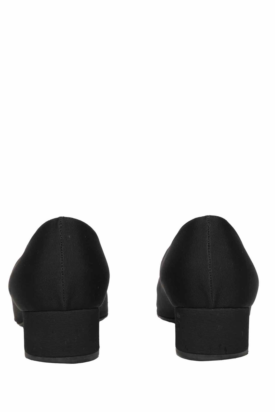 Chanel Size 40 Grosgrain & Patent Leather CC Cap Toe Pumps